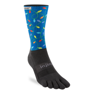 Injinji Spectrum Trail Midweight Crew Coolmax Holiday Lights