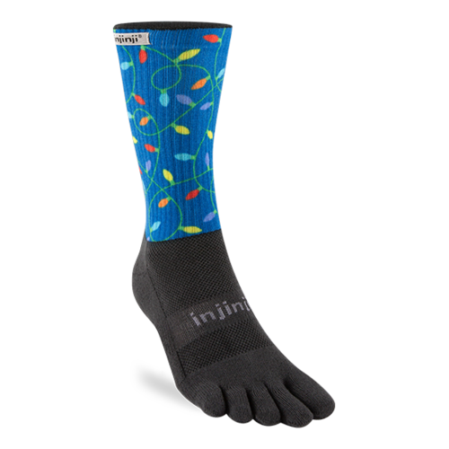 Injinji Spectrum Trail Midweight Crew Coolmax Holiday Lights