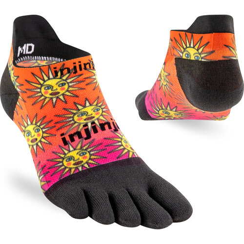 Injinji Run Lightweight No-Show Coolmax Artist Designed Sun Injinji Run Lightweight No-Show Coolmax Artist Designed Sun