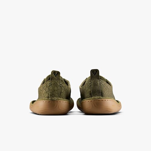 Vivobarefoot Sensus Moc Lace Up Leather Men Dark Olive Cracked Leather Vivobarefoot Sensus Moc Lace Up Leather Men Dark Olive Cracked Leather