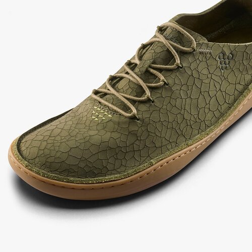 Vivobarefoot Sensus Moc Lace Up Leather Men Dark Olive Cracked Leather Vivobarefoot Sensus Moc Lace Up Leather Men Dark Olive Cracked Leather