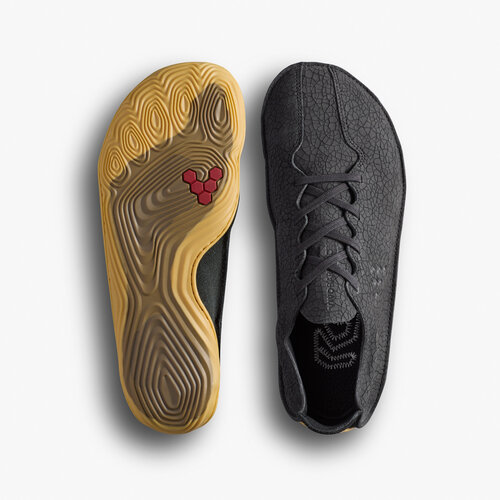 Vivobarefoot Sensus II Ladies Obsidian Cracked Leather
