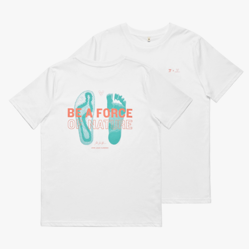 Vivobarefoot Force Of Nature T-Shirt Unisex White Vivobarefoot Force Of Nature T-Shirt Unisex White
