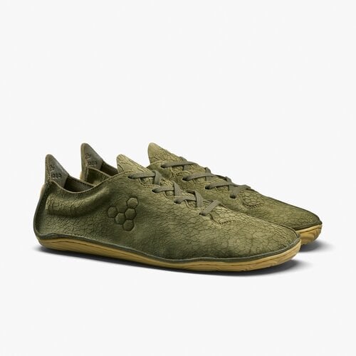 Vivobarefoot Sensus II Grounding Men Dark Olive Cracked Leather