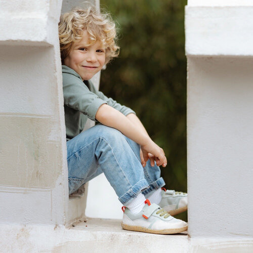 Groundies Lou 2.0 Kids Sage Green/Red