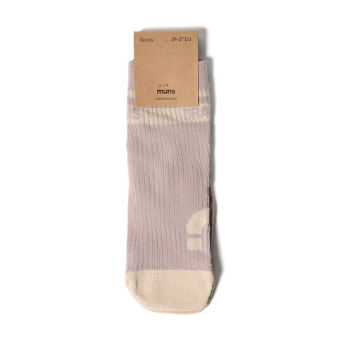 Muris Striped Socks Mini Malva