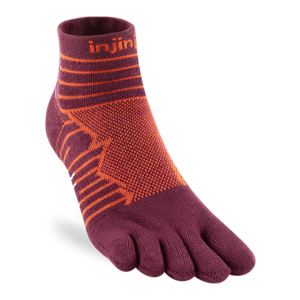 Injinji Ultra Run Mini-Crew Coolmax Mahogany