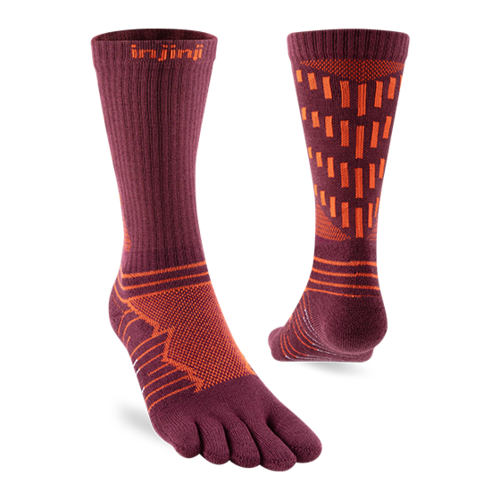Injinji Ultra Run Crew Coolmax Mahogany