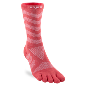 Injinji Womens Ultra Run Crew Coolmax Coral