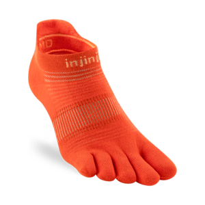 Injinji Run Lightweight No-Show Coolmax Flame
