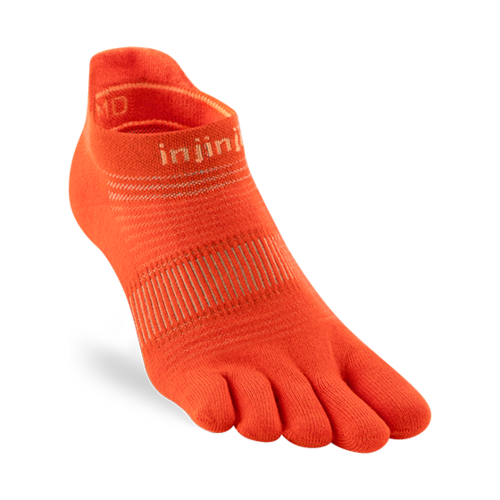 Injinji Run Lightweight No-Show Coolmax Flame