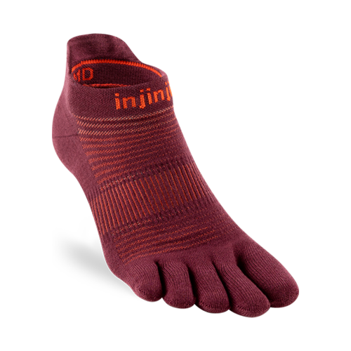 Injinji Run Lightweight No-Show Coolmax Mahogany