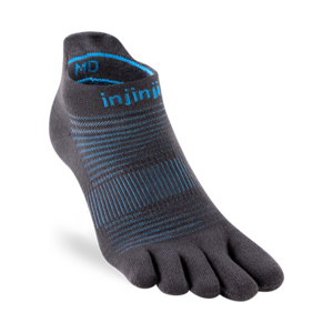 Injinji Run Lightweight No-Show Coolmax Carbon