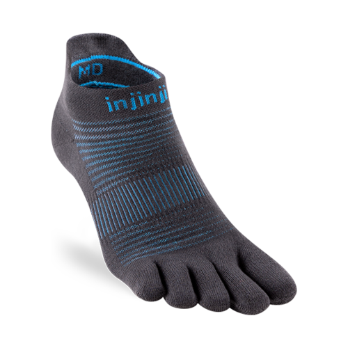 Injinji Run Lightweight No-Show Coolmax Carbon