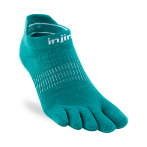 Injinji Womens Run Lightweight No-Show Coolmax Atlantis