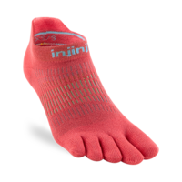 Womens Run Lightweight No-Show Coolmax Coral