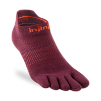 Womens Run Lightweight No-Show Coolmax Mahogany