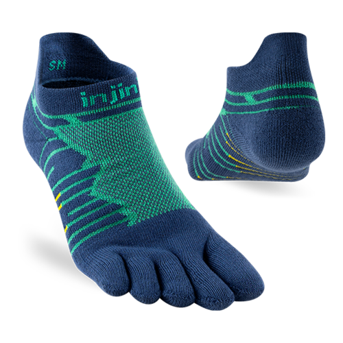 Injinji Ultra Run No-Show Coolmax Poseidon