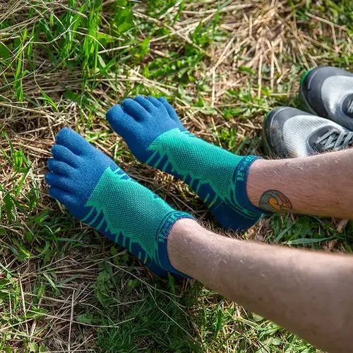 Injinji Ultra Run No-Show Coolmax Poseidon