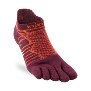 Injinji Ultra Run No-Show Coolmax Mahogany