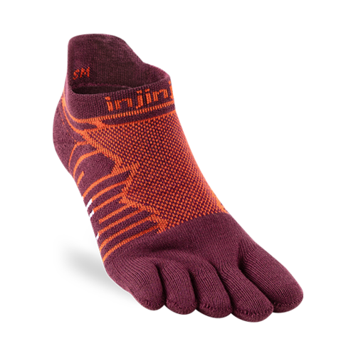 Injinji Ultra Run No-Show Coolmax Mahogany