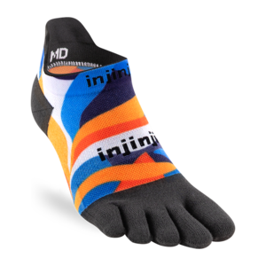 Injinji Spectrum Run Lightweight No-Show Coolmax Floral Botanic