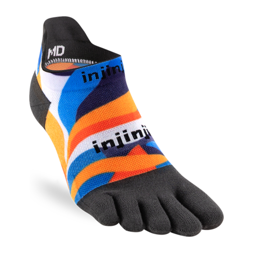 Injinji Spectrum Run Lightweight No-Show Coolmax Floral Botanic