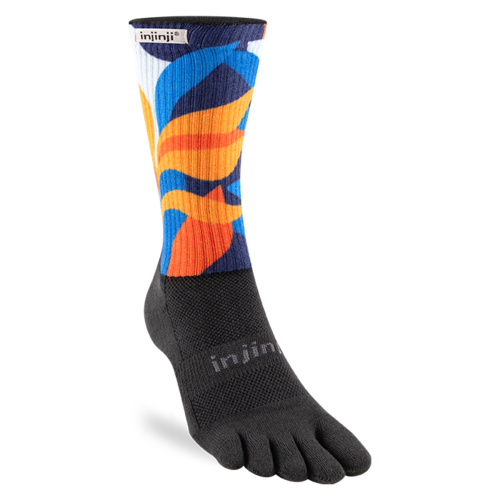 Injinji Spectrum Trail Midweight Crew Coolmax Floral Botanic