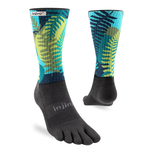 Injinji Spectrum Trail Midweight Crew Coolmax Floral Jungle