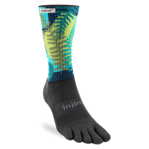 Injinji Spectrum Trail Midweight Crew Coolmax Floral Jungle