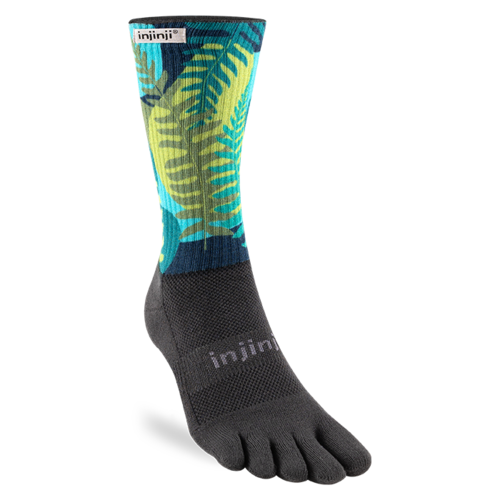 Injinji Spectrum Trail Midweight Crew Coolmax Floral Jungle