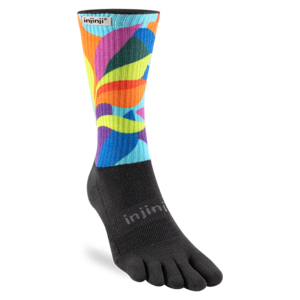 Injinji Spectrum Trail Midweight Crew Coolmax Floral Verdure
