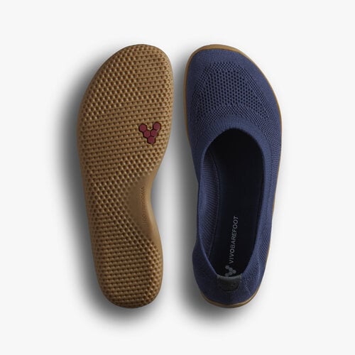 Vivobarefoot Primus Asana Yin Ballerina Knit Ladies Deep Ocean