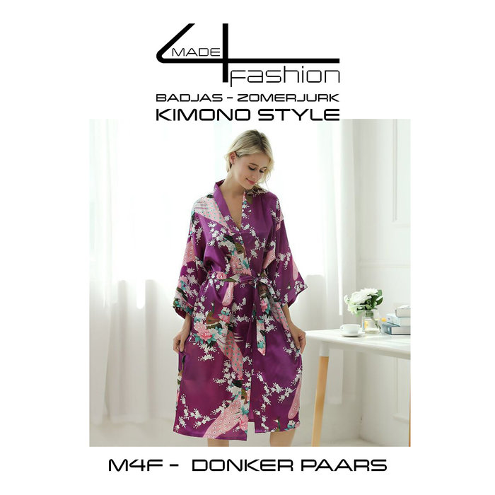 Made4fashion Summer dress Kimono style - Pink and Purple Tones