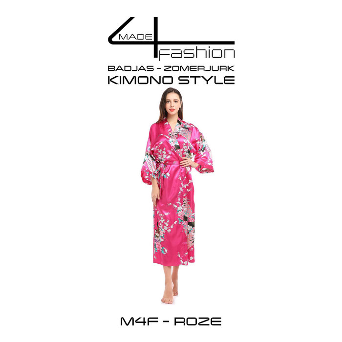 Made4fashion Summer dress Kimono style - Pink and Purple Tones