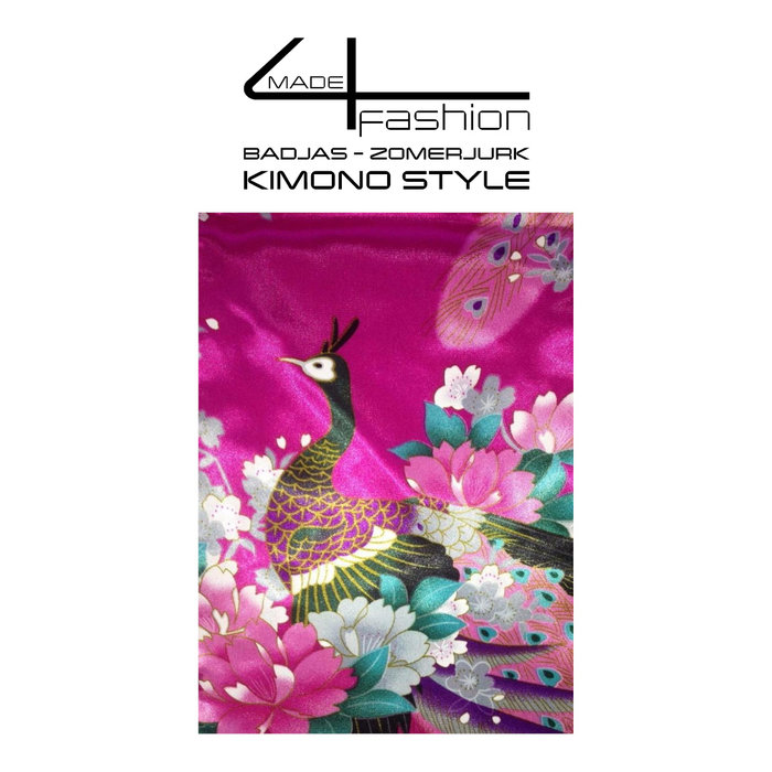 Made4fashion Summer dress Kimono style - Pink and Purple Tones