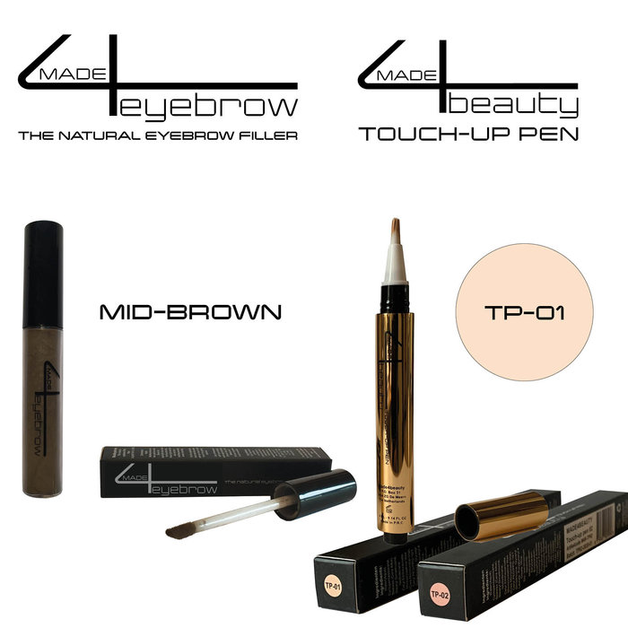 aanbieding Made4eyebrow The natural eyebrow filler + Made4beauty Touch-up pen