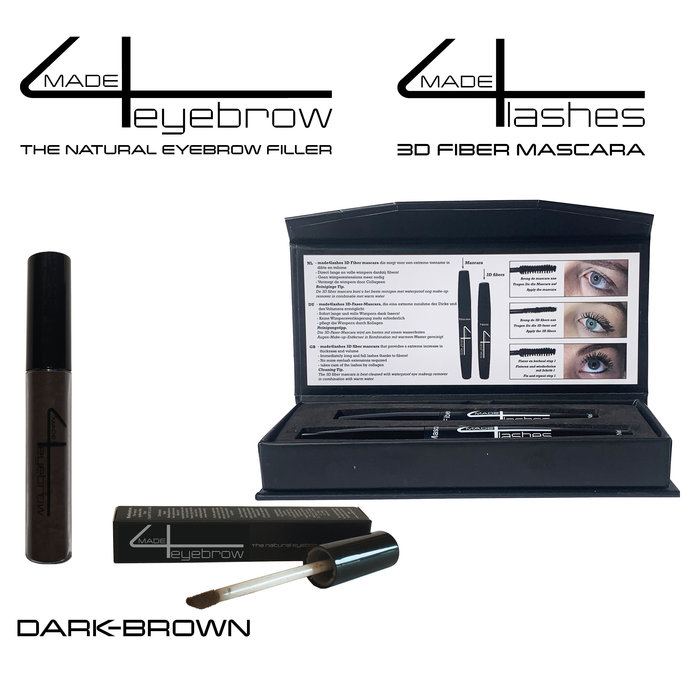 offer Made4eyebrow The Natural eyebrow filler + Made4lashes 3D fiber Mascara