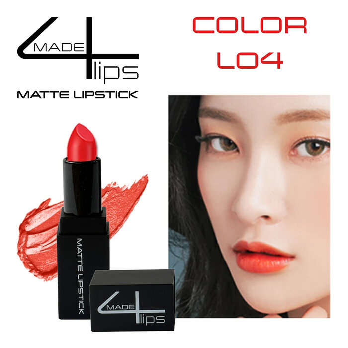 made4lips matte lipstick, colors L01 -L06