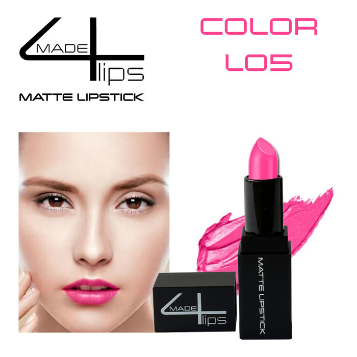 made4lips matte lipstick, kleuren L01 -L06