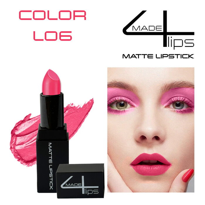 made4lips matte lipstick, colors L01 -L06