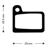 Aztec Aztec Disc Brake Pads Shimano M555, Organic