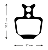 Aztec Aztec Disc Brake Pads Formula ORO, Sintered