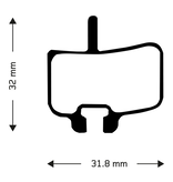 Aztec Aztec Disc Brake Pads Hayes Promax, Organic