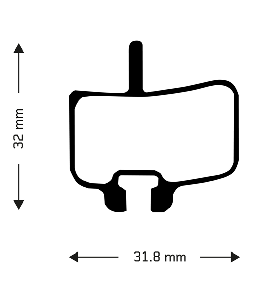 Aztec Aztec Disc Brake Pads Hayes Promax, Organic