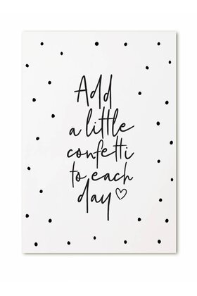 Kaart Add a little confetti to each day