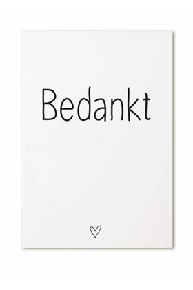 Kaart Bedankt