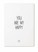 Ansichtkaart You are my happy