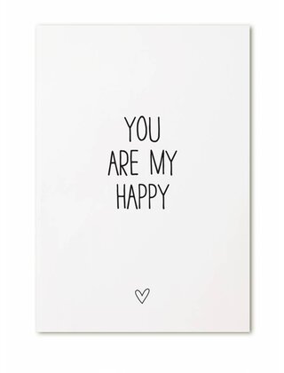 Kaart You are my happy