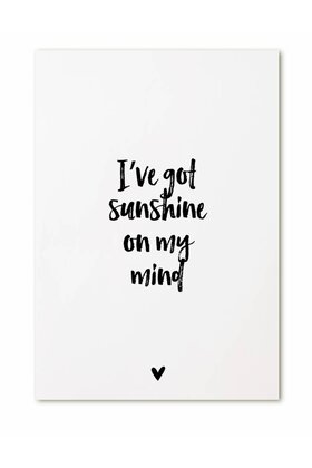 Kaart I've got sunshine on my mind